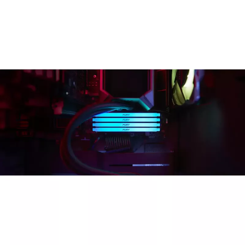 Kingston Technology FURY Beast 128GB 3600MT/s DDR4 CL18 DIMM (4 gab. komplekts) RGB