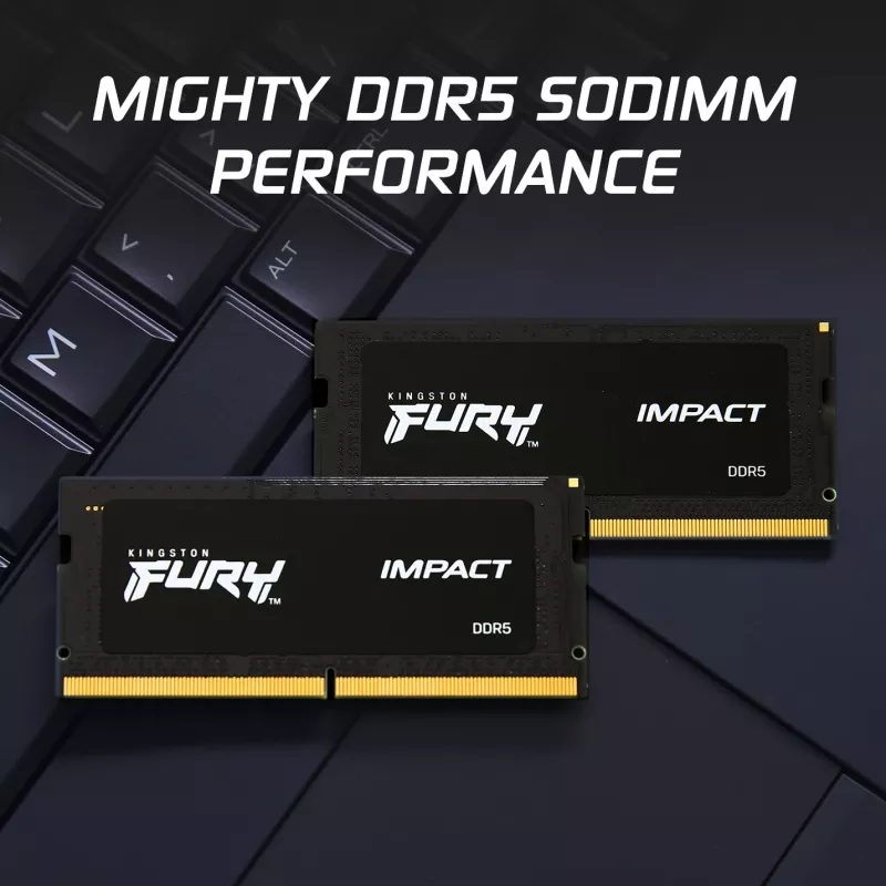 Kingston Technology FURY 16GB 4800MT/s DDR5 CL38 SODIMM (2 gab. komplekts) Impact