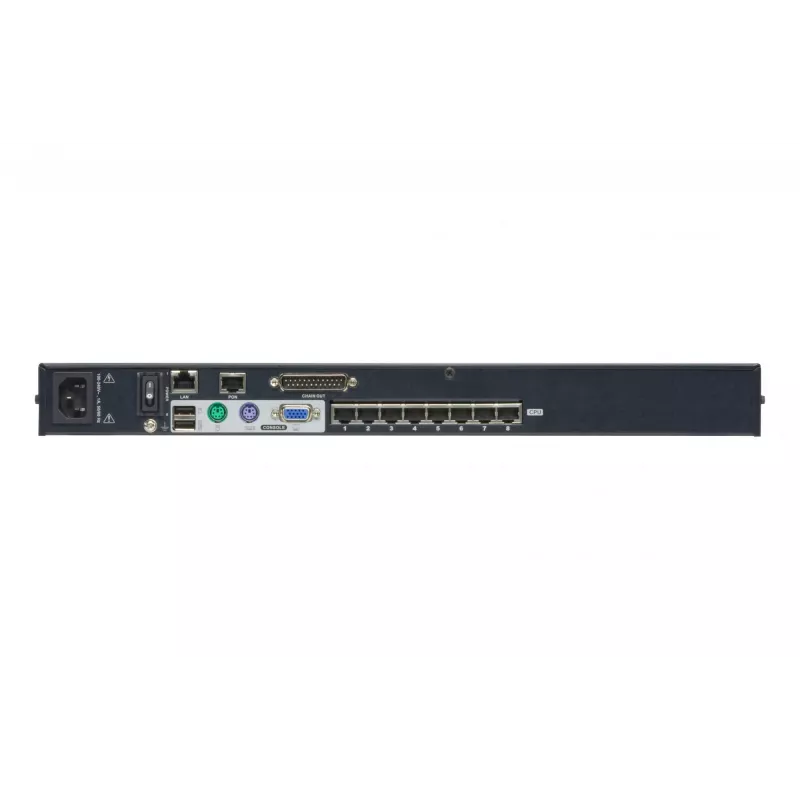ATEN 8 portu CAT5e/6 KVM over IP slēdzis, 1920 x 1200 pikseļi, Ethernet LAN, WUXGA, 8,7 W, melns