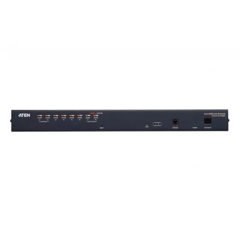 ATEN 8 portu CAT5e/6 KVM over IP slēdzis, 1920 x 1200 pikseļi, Ethernet LAN, WUXGA, 8,7 W, melns