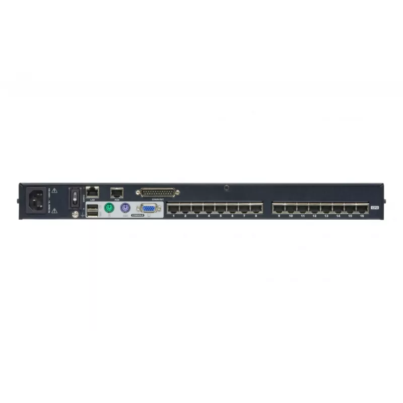 ATEN 16 portu CAT5e/6 KVM over IP slēdzis, 1920 x 1200 pikseļi, Ethernet LAN, WUXGA, 8,9 W, melns