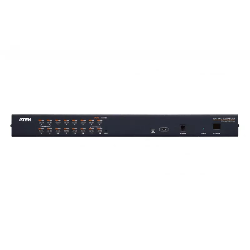 ATEN 16 portu CAT5e/6 KVM over IP slēdzis, 1920 x 1200 pikseļi, Ethernet LAN, WUXGA, 8,9 W, melns