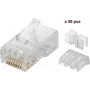 Microconnect KON503-50 vadu savienotājs RJ45 Caurspīdīgs