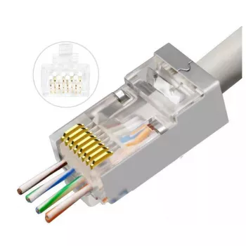 Microconnect KON506-50EZ vadu savienotājs RJ45 Sudrabs
