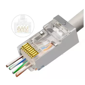 Microconnect KON512-50EZ vadu savienotājs RJ45 Sudraba