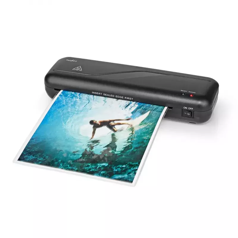 Laminators Nedis LAMI112BK4 karstais laminators, 230 mm/min, melns