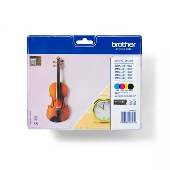 Brother LC-127XLVALBPDR tintas kasetne 4 gab. Oriģināla melna, ciāna, fuksīna, dzeltena