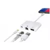 Microconnect LIGHT-HUB2 klēpjdatora dokstacija / portu replikators Lightning balta