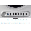 27 collu OLED monitors Samsung G60SD LS27DG602SUXEN — 2560x1440 QHD, 0,03 ms, 178° skata leņķis, USB 3.2 centrmezgls, VESA, sudraba