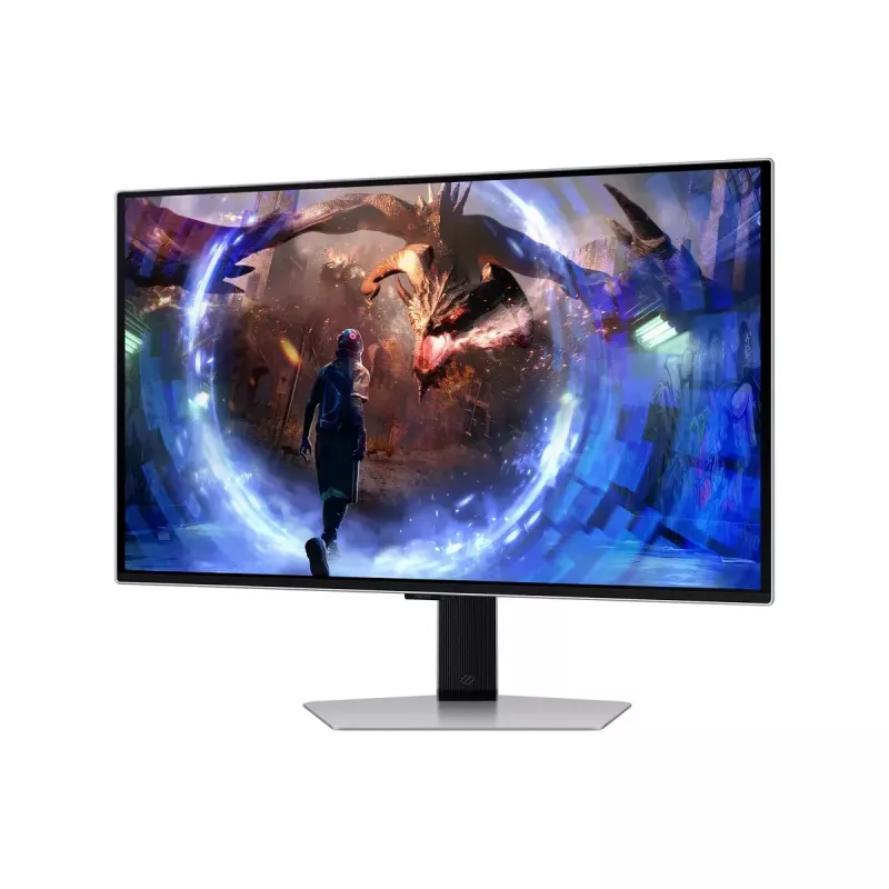 27 collu OLED monitors Samsung G60SD LS27DG602SUXEN — 2560x1440 QHD, 0,03 ms, 178° skata leņķis, USB 3.2 centrmezgls, VESA, sudraba
