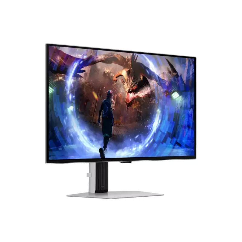 27 collu OLED monitors Samsung G60SD LS27DG602SUXEN — 2560x1440 QHD, 0,03 ms, 178° skata leņķis, USB 3.2 centrmezgls, VESA, sudraba