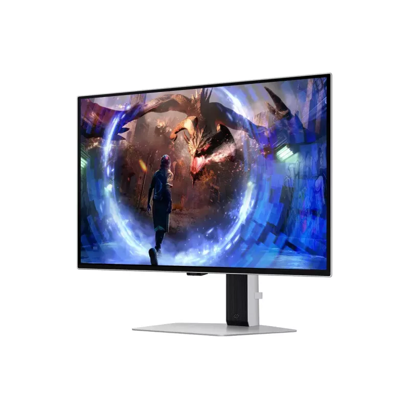 27 collu OLED monitors Samsung G60SD LS27DG602SUXEN — 2560x1440 QHD, 0,03 ms, 178° skata leņķis, USB 3.2 centrmezgls, VESA, sudraba