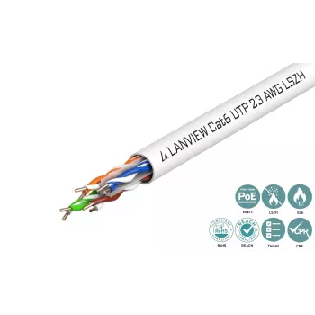 Lanview LVN122112 tīkla kabelis balts 305 m Cat6 U/UTP (UTP)