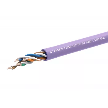 Tīkla kabelis Lanview LVN122152 RJ45 Cat5e 305 m purpursarkans