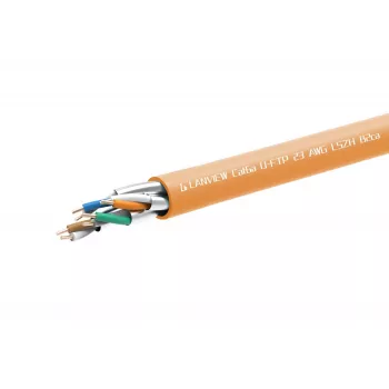 Tīkla kabelis Lanview LVN122153 RJ45 Cat6a 305 m oranžs