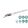 Cat6 F-UTP tīkla kabelis 4x2xAWG23 LSZH balts 500m,