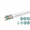 Cat6a U-FTP Dual Network kabelis 4x2xAWG23 LSZH Balts