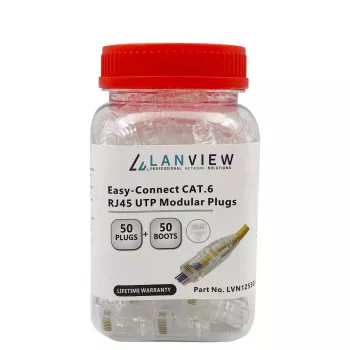Lanview LVN125305 vadu savienotājs RJ45 Caurspīdīgs