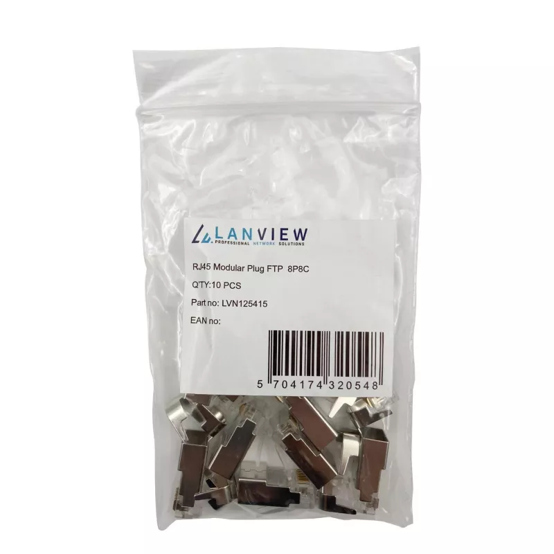 Lanview LVN125415 vadu savienotājs RJ45 Metālisks