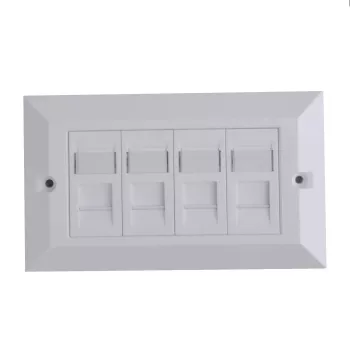 Lanview LVN126188UK-4 kontaktligzdu kārba RJ-45, balta
