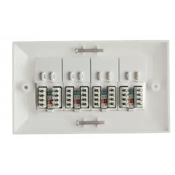 Lanview LVN126188UK-4 kontaktligzdu kārba RJ-45, balta
