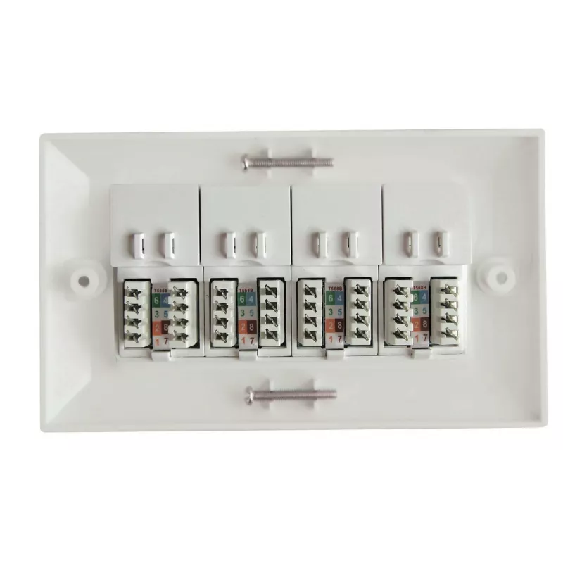 Lanview LVN126188UK-4 kontaktligzdu kārba RJ-45, balta