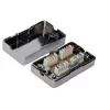 Lanview LVN127095 vadu savienotājs ar U/UTP kabeļa ekranējumu un IP20 aizsardzības klasi. Izmēri: 37 x 83,7 x 23 mm, svars: 52 g.