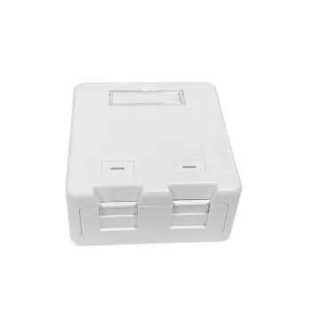 Lanview LVN127767 kontaktligzda 2 x RJ-45, balta