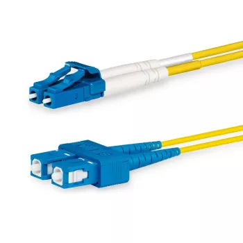 Lanview LVO231491 InfiniBand/optiskās šķiedras kabelis 1 m 2x LC 2x SC Dzeltens