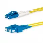 Lanview LVO231491 InfiniBand/optiskās šķiedras kabelis 1 m 2x LC 2x SC Dzeltens