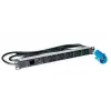 Lanview LVR261877 strāvas sadales bloks (PDU) 10 AC kontaktligzdas 1U Melns