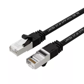 Lanview LV-SFTP6A015B tīkla kabelis, melns, 1,5 m, S/FTP (S-STP)