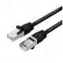 Lanview LV-SFTP6A015B tīkla kabelis, melns, 1,5 m, S/FTP (S-STP)