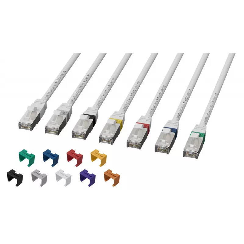 Tīkla kabelis Lanview LV-SFTP6A01W Gold Connector S/FTP 1m Balts