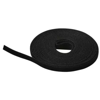 Lanview LVT125466 kabeļu saite Āķa un cilpas kabeļu saite Melna 1 gab.