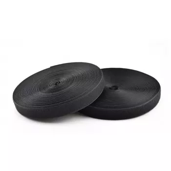 Lanview LVT125467 kabeļu saite Āķa un cilpas kabeļu saite Melna 1 gab.