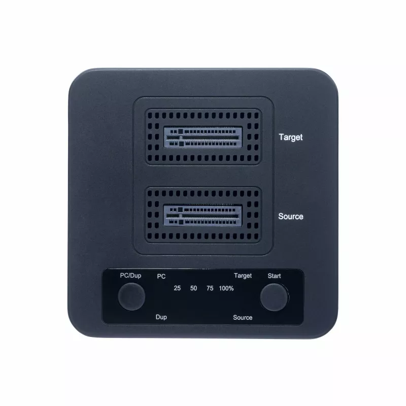 StarTech.com 1:1 M.2 NVMe Drive Duplicator, Standalone M.2 SSD Cloner/Copier up to 90GBpm, USB 3.2 20Gbps M.2 Dual-Bay Drive Dock, USB-C/A Cables Included