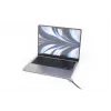 Compulocks Ledge MacBook Air 13 inch M2 un M3 ar atslēdzošu slēdzeni, sudraba