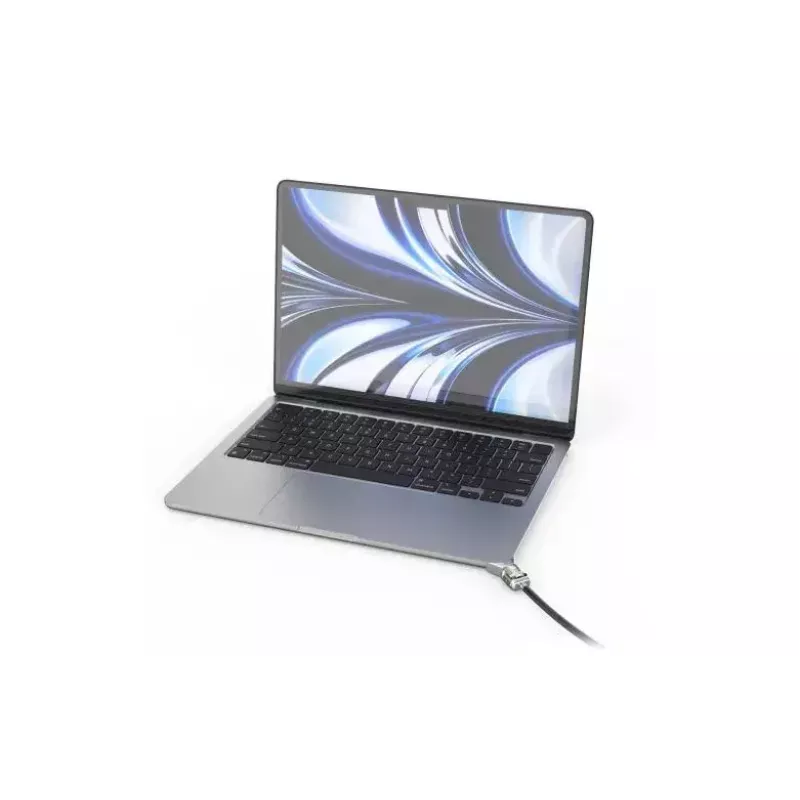Compulocks Ledge MacBook Air 13 inch M2 un M3 ar atslēdzošu slēdzeni, sudraba