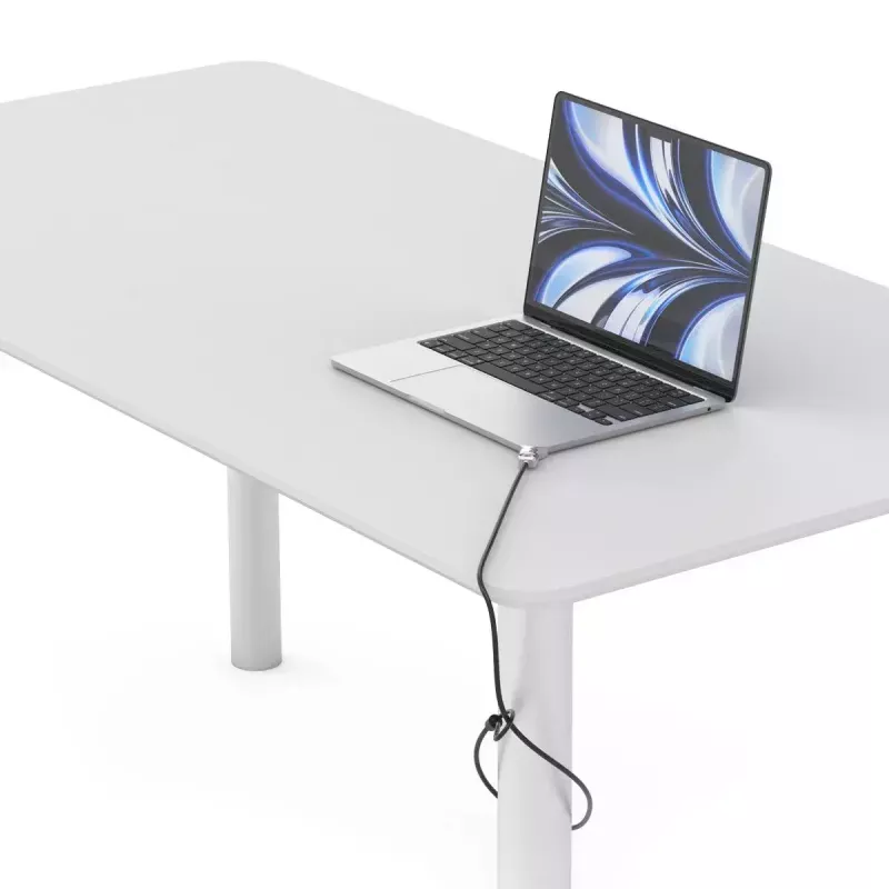 Compulocks Ledge MacBook Air 13 inch M2 un M3 ar atslēdzošu slēdzeni, sudraba