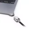 Compulocks Ledge MacBook Air 13 inch M2 un M3 ar atslēdzošu slēdzeni, sudraba