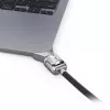 Compulocks Ledge MacBook Air 13 inch M2 un M3 ar atslēdzošu slēdzeni, sudraba