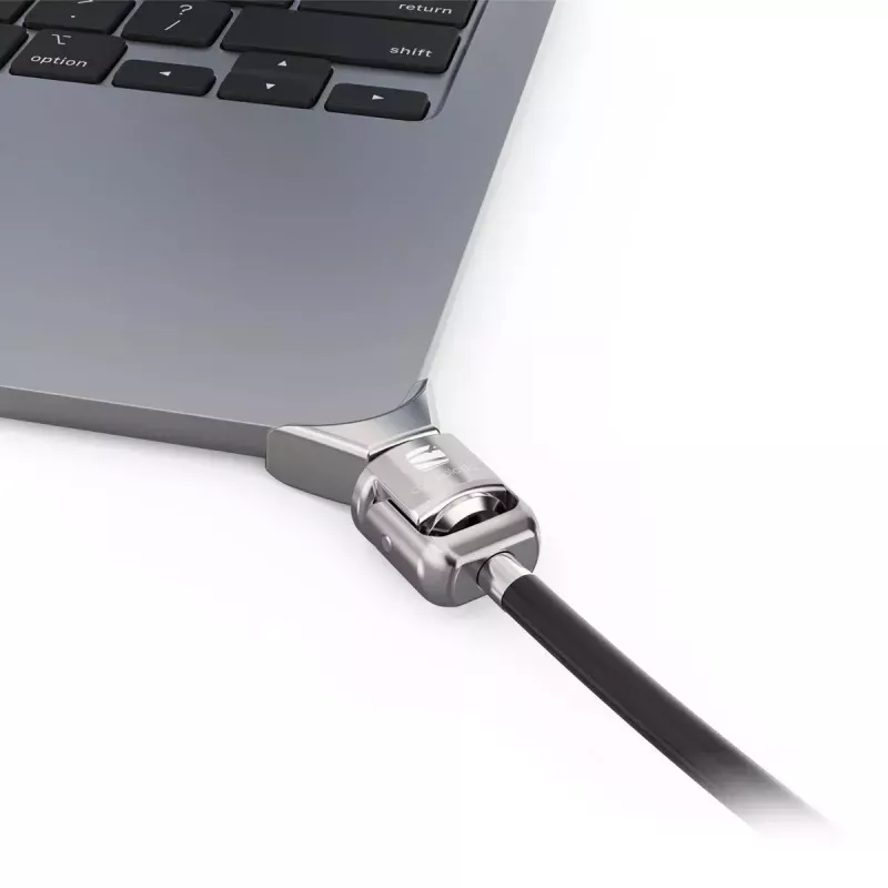Compulocks Ledge MacBook Air 13 inch M2 un M3 ar atslēdzošu slēdzeni, sudraba