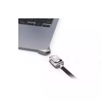 Compulocks Ledge MacBook Air 13 inch M2 un M3 ar atslēdzošu slēdzeni, sudraba