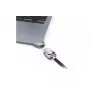 Compulocks Ledge MacBook Air 13 inch M2 un M3 ar atslēdzošu slēdzeni, sudraba