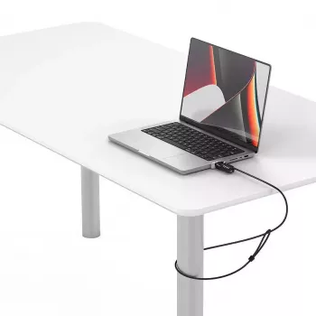 Compulocks Ledge Lock Adapter MacBook Pro 14 collu M1 M2 M3 sudrabkrāsā