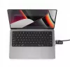 Compulocks Ledge Lock Adapter MacBook Pro 14 collu M1 M2 M3 sudrabkrāsā