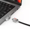 Compulocks Ledge Lock Adapter MacBook Pro 14 collu M1 M2 M3 ar atslēgas kabeļa slēdzeni, sudraba krāsā