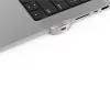 Compulocks Ledge Lock Adapter MacBook Pro 16 collu M1 M2 M3 kombinētās slēdzenes kabelis Sudrabs