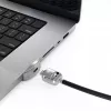 Compulocks Ledge Lock Adapter MacBook Pro 16 collu M1 M2 M3 ar atslēgas kabeļa slēdzeni, sudraba